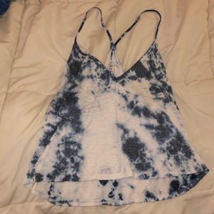 Blue and White Tank Top